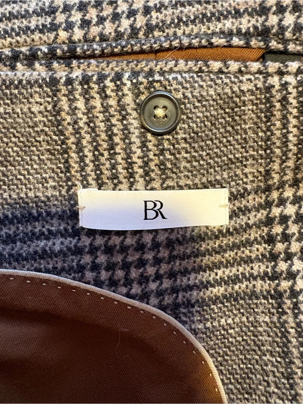 Classic brown/Grey Glen Plaid Men's Blazer